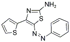 5-(PHENYLDIAZENYL)-4-THIEN-2-YL-1,3-THIAZOL-2-AMINE 结构式