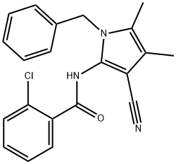 N-(1-BENZYL-3-CYANO-4,5-DIMETHYL-1H-PYRROL-2-YL)-2-CHLOROBENZENECARBOXAMIDE