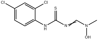 N-(2,4-DICHLOROPHENYL)-N'-((E)-[HYDROXY(METHYL)AMINO]METHYLIDENE)THIOUREA 结构式