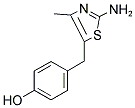 2-AMINO-5-(4-HYDROXYBENZYL)-4-METHYLTHIAZOLE 结构式