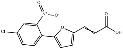 3-[5-(4-CHLORO-2-NITRO-PHENYL)-FURAN-2-YL]-ACRYLIC ACID 结构式