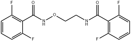 N-(2-([(2,6-DIFLUOROBENZOYL)AMINO]OXY)ETHYL)-2,6-DIFLUOROBENZENECARBOXAMIDE 结构式