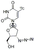 AZT (METHYL-13C) 结构式