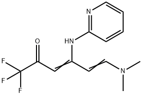 (3E,5E)-6-(DIMETHYLAMINO)-1,1,1-TRIFLUORO-4-(2-PYRIDINYLAMINO)-3,5-HEXADIEN-2-ONE 结构式