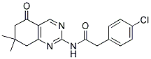 2-(4-CHLOROPHENYL)-N-(7,7-DIMETHYL-5-OXO-5,6,7,8-TETRAHYDROQUINAZOLIN-2-YL)ACETAMIDE 结构式