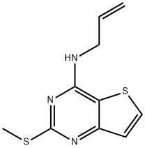 N-ALLYL-2-(METHYLSULFANYL)THIENO[3,2-D]PYRIMIDIN-4-AMINE 结构式