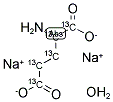SODIUM GLUTAMATE H2O (U-13C5) 结构式