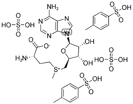 S-腺苷蛋氨酸对甲苯磺酸硫酸盐 结构式