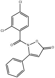 2-(2,4-DICHLOROBENZOYL)-3-PHENYL-5(2H)-ISOXAZOLONE 结构式