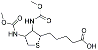 5-(3,4-Bis[(methoxycarbonyl)amino]tetrahydro-2-thienyl)pentanoic acid 结构式
