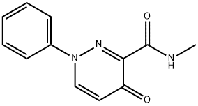 N-Methyl-4-oxo-1-phenyl-1,4-dihydro-3-pyridazinecarboxamide 结构式
