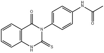 N-(4-(4-OXO-2-THIOXO-1,3-DIHYDROQUINAZOLIN-3-YL)PHENYL)ETHANAMIDE 结构式
