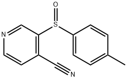 3-[(4-METHYLPHENYL)SULFINYL]ISONICOTINONITRILE 结构式