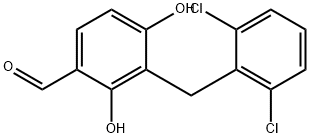 3-(2,6-DICHLOROBENZYL)-2,4-DIHYDROXYBENZENECARBALDEHYDE 结构式