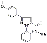 5-(4-METHOXY-PHENYL)-2-PHENYL-2H-PYRAZOLE-3-CARBOXYLIC ACID HYDRAZIDE 结构式