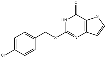 2-[(4-CHLOROBENZYL)SULFANYL]THIENO[3,2-D]PYRIMIDIN-4-OL 结构式