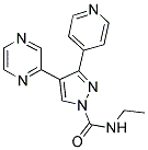 N-ETHYL-4-(PYRAZIN-2-YL)-3-(PYRIDIN-4-YL)PYRAZOLE-1-CARBOXAMIDE 结构式