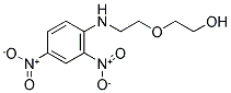 2-(2-[(2,4-DINITROPHENYL)AMINO]ETHOXY)ETHANOL 结构式