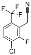 3-CHLORO-2-FLUORO-6-(TRIFLUOROMETHYL)PHENYLACETONITRILE 结构式