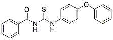 1-BENZOYL-3-(4-PHENOXYPHENYL)THIOUREA 结构式