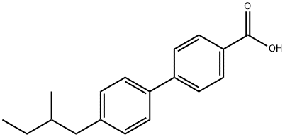4'-(2-METHYLBUTYL)[1,1'-BIPHENYL]-4-CARBOXYLIC ACID 结构式