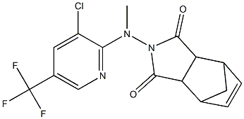 4-[[3-CHLORO-5-(TRIFLUOROMETHYL)-2-PYRIDINYL](METHYL)AMINO]-4-AZATRICYCLO[5.2.1.0(2,6)]DEC-8-ENE-3,5-DIONE 结构式