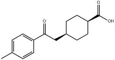 CIS-4-[2-(4-METHYLPHENYL)-2-OXOETHYL]CYCLOHEXANE-1-CARBOXYLIC ACID 结构式