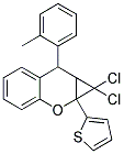 1,1-DICHLORO-7-(2-METHYLPHENYL)-1A-THIEN-2-YL-1,1A,7,7A-TETRAHYDROCYCLOPROPA[B]CHROMENE 结构式