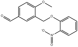 苯甲醛,3-(2-硝基苯氧基甲基)-4-甲氧基- 结构式