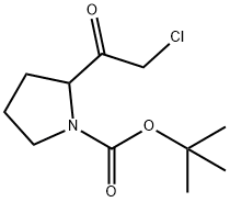 1-BOC-2-(2-氯乙酰基)吡咯烷 结构式