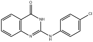2-(4-CHLOROANILINO)-4(3H)-QUINAZOLINONE 结构式