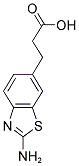 3-(2-Amino-benzothiazol-6-yl)-propionic acid 结构式
