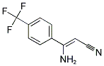 (Z)-3-Amino-3-[4-(trifluoromethyl)phenyl]-2-propenenitrile 结构式