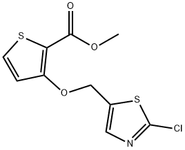 METHYL 3-[(2-CHLORO-1,3-THIAZOL-5-YL)METHOXY]-2-THIOPHENECARBOXYLATE 结构式