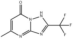 4H-[1,2,4]三唑并[1,5-A]嘧啶-7-酮,5-甲基-2-三氟甲基- 结构式