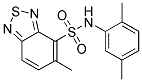 N-(2,5-DIMETHYLPHENYL)-5-METHYL-2,1,3-BENZOTHIADIAZOLE-4-SULFONAMIDE 结构式