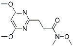 3-(4,6-DIMETHOXYPYRIMIDIN-2-YL)-N-METHOXY-N-METHYLPROPANAMIDE 结构式