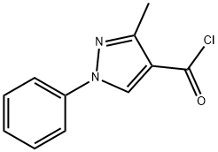 3-METHYL-1-PHENYL-1H-PYRAZOLE-4-CARBONYL CHLORIDE 结构式