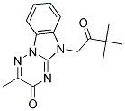 5-(3,3-DIMETHYL-2-OXOBUTYL)-2-METHYL[1,2,4]TRIAZINO[2,3-A]BENZIMIDAZOL-3(5H)-ONE 结构式