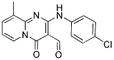 2-[(4-CHLOROPHENYL)AMINO]-9-METHYL-4-OXO-4H-PYRIDO[1,2-A]PYRIMIDINE-3-CARBALDEHYDE 结构式