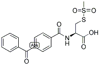 BENZOPHENONE-4-CARBOXAMIDOCYSTEINE METHANETHIOSULFONATE 结构式