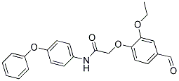 2-(2-Ethoxy-4-formyl-phenoxy)-N-(4-phenoxy-phenyl)-acetamide 结构式