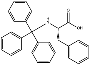 (S)-3-苯基-2-(三苯甲基氨基)丙酸 结构式