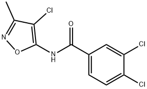 3,4-DICHLORO-N-(4-CHLORO-3-METHYL-5-ISOXAZOLYL)BENZENECARBOXAMIDE 结构式