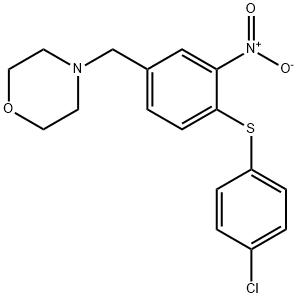 4-(4-[(4-CHLOROPHENYL)SULFANYL]-3-NITROBENZYL)MORPHOLINE 结构式