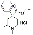 MEPERIDINE HYDROCHLORIDE, [3H]- 结构式