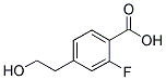 2-FLUORO-4-(2-HYDROXY-ETHYL)-BENZOIC ACID 结构式