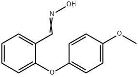 2-(4-METHOXYPHENOXY)BENZENECARBALDEHYDE OXIME 结构式