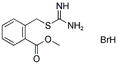 AMINO([2-(METHOXYCARBONYL)BENZYL]SULFANYL)METHANIMINIUM BROMIDE 结构式