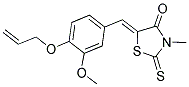 (5Z)-5-[4-(ALLYLOXY)-3-METHOXYBENZYLIDENE]-3-METHYL-2-THIOXO-1,3-THIAZOLIDIN-4-ONE 结构式